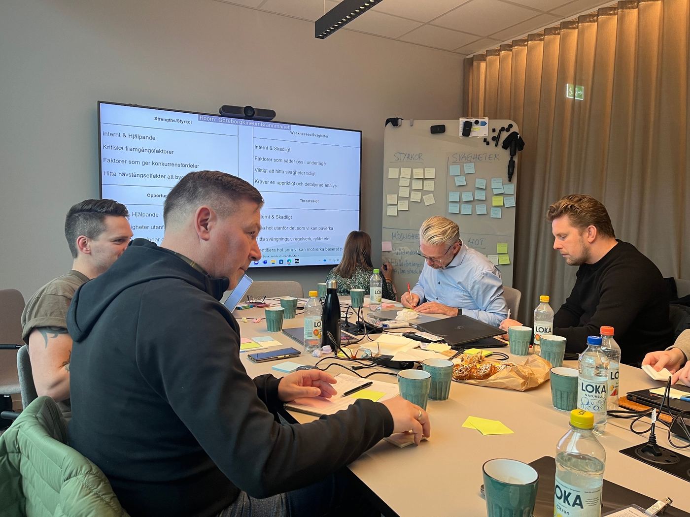 Strategiworkshop med SWOT-analys på Kubicoms kontor